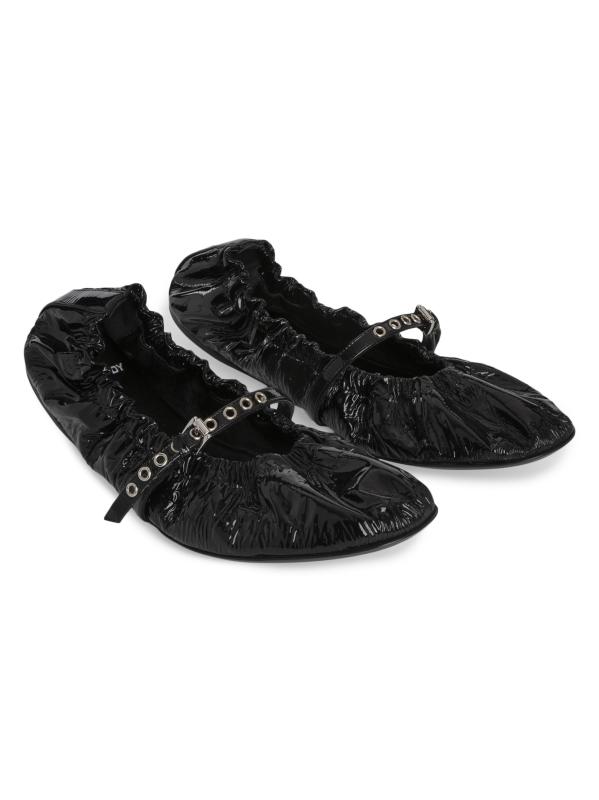 Shop Pierre Hardy Margot Patent Leather Ballet Flats Saks