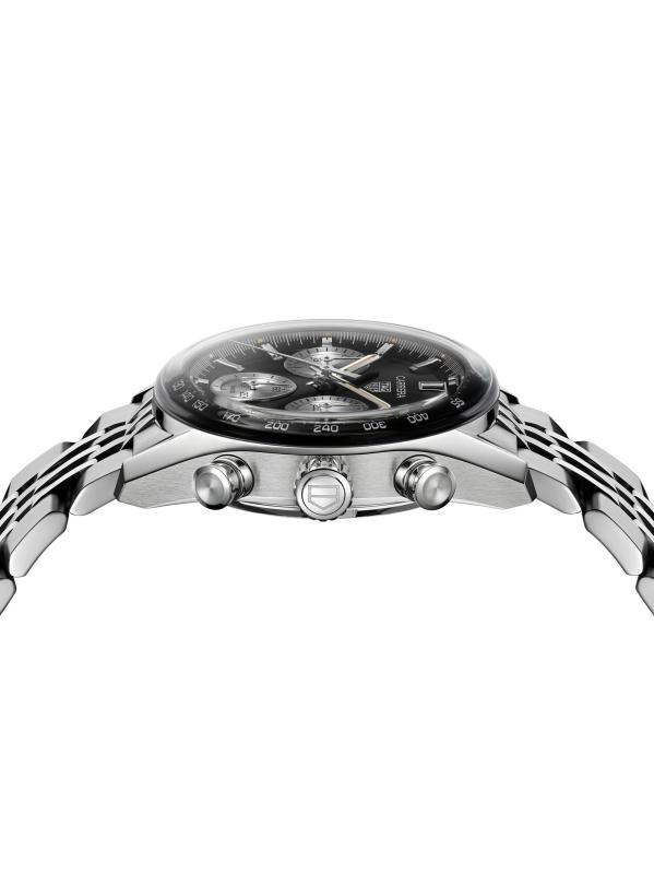 #4: ساعة كاريرا كرونوغراف من الفولاذ المقاوم للصدأ/39 مم - فولاذ مقاوم للصدأ