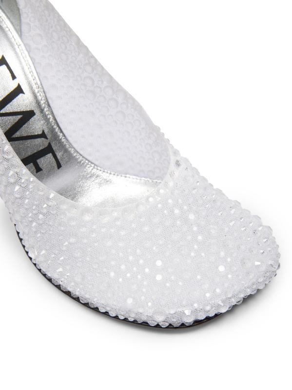 #6: Toy 90MM Rhinestone-Embellished Mesh Pumps - TRANSPARENT