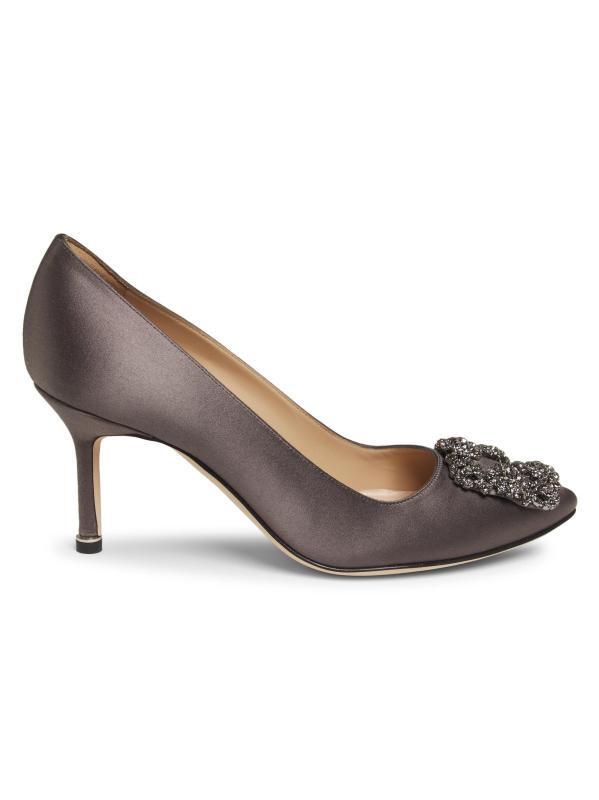 「MANOLO BLAHNIK」　コルクパンプス MANOLO BLAHNIK マノロブラニク パンプス HANGISI OPAL SATIN