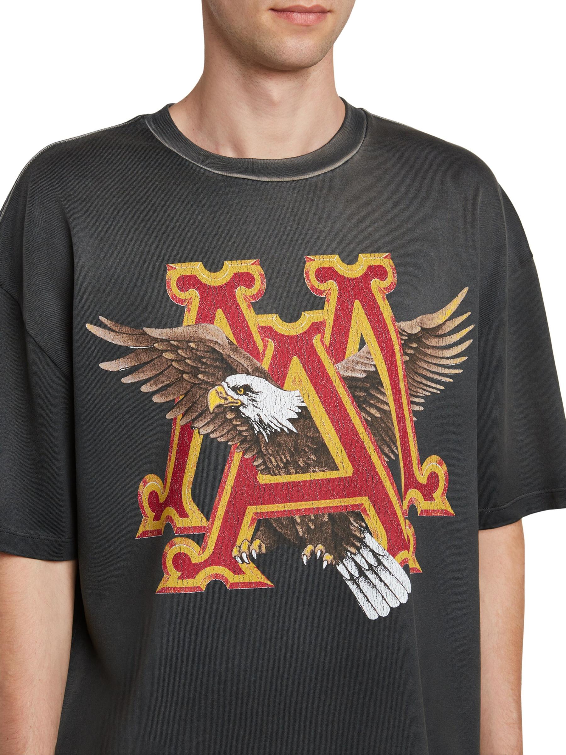 関税込★【AMIRI】馬鷲オーバーサイズTシャツ Amiri - 馬鷲オーバーサイズTシャツ をオンライン購入 | Saks