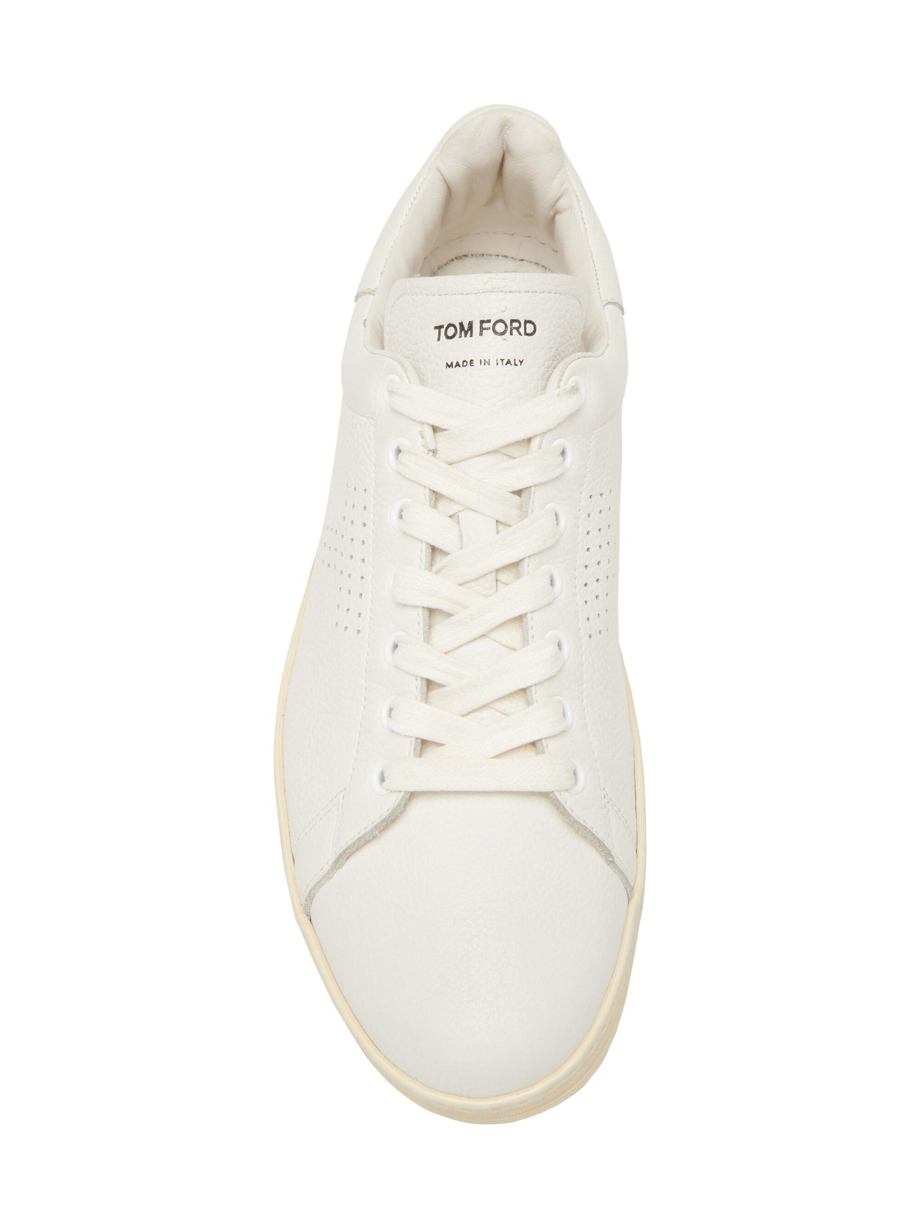 ★TOM FORD★革ロートップスニーカー Tom Ford - グレインレザーロー・トップスニーカー をオンライン
