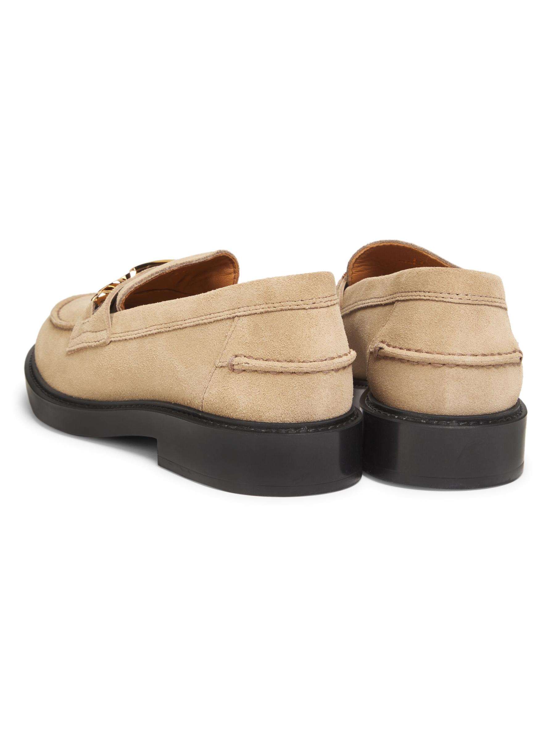 Shop Tod's - Gomma Basso Suede T Chain Loafers | Saks Fifth