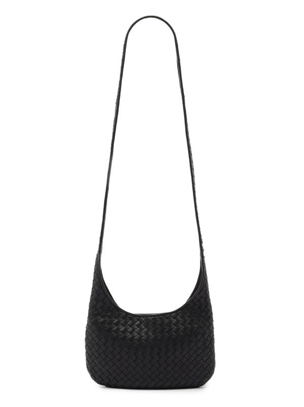 Shop Bottega Veneta - Small Veneto Leather Crossbody Bag