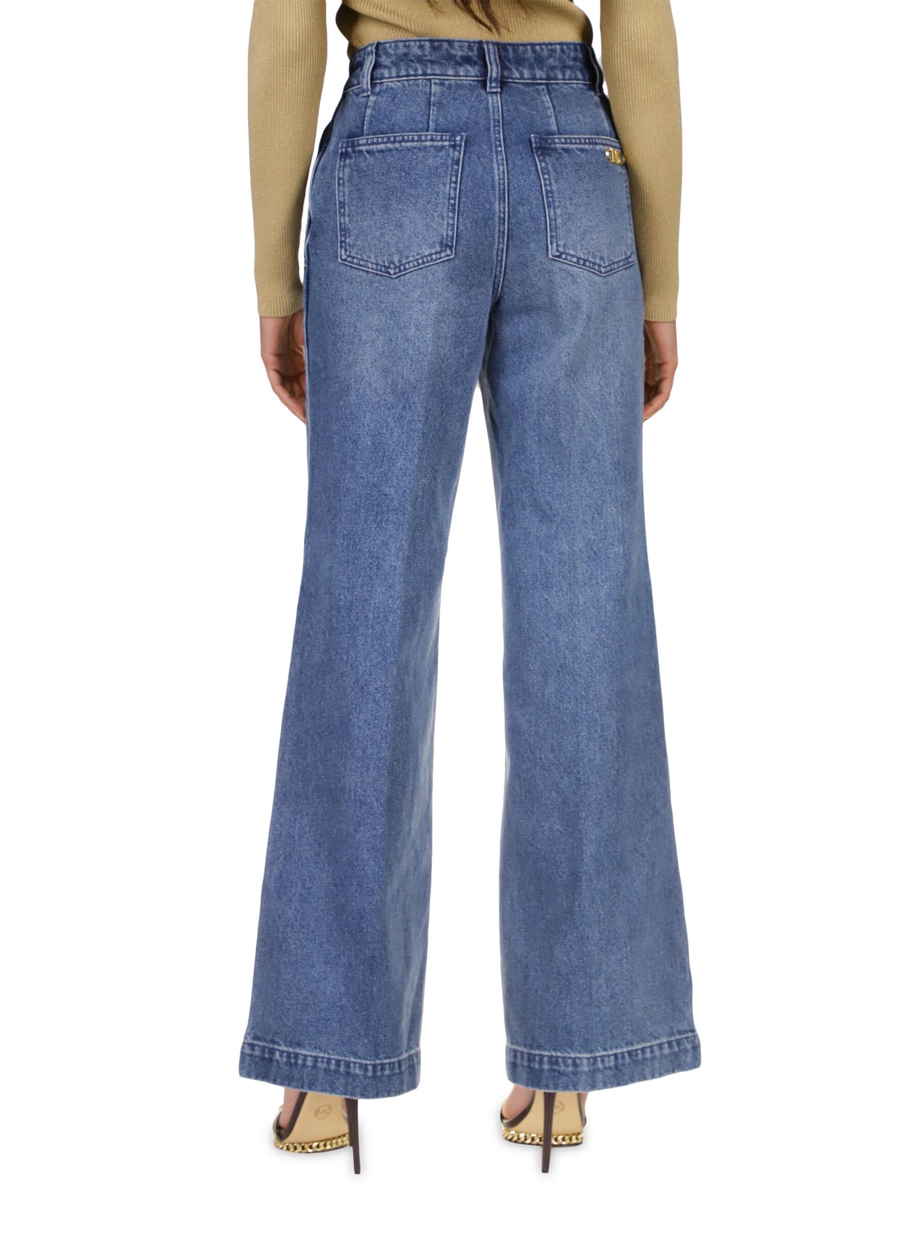 Shop MICHAEL Michael Kors - Pintuck Wide-Leg Jeans | Saks