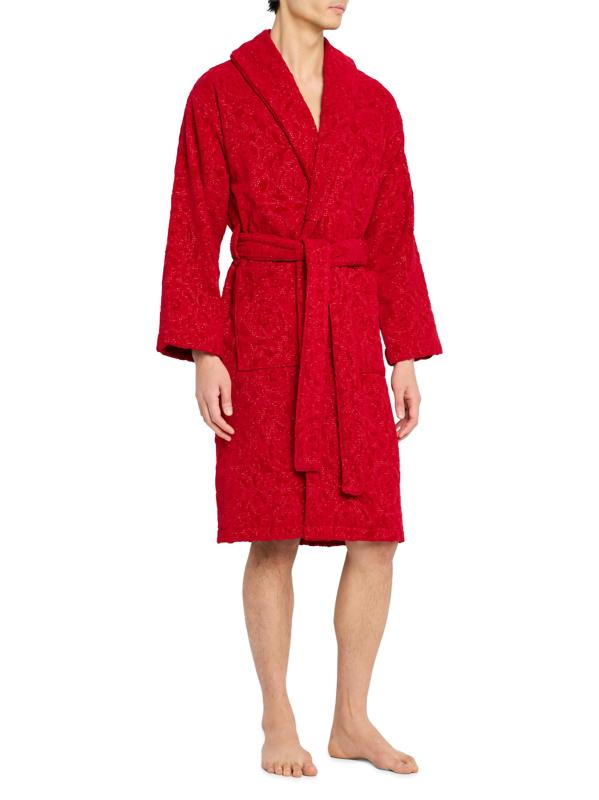 #4: رداء حمام باروكو القطني - أحمر