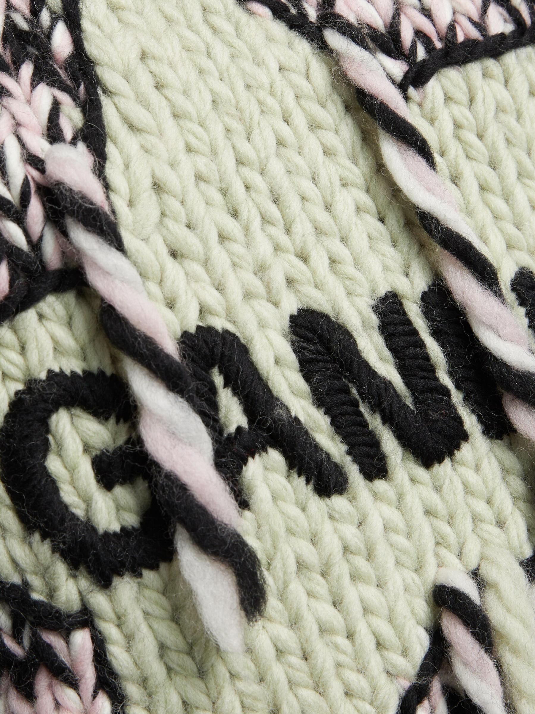 GANNI]Future Heavy Jersey Moon Long Sleeve T-shirt/EGRET