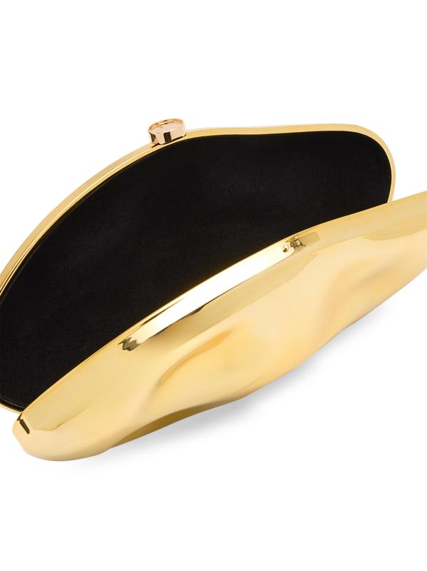 #4: Caldera Metallic Clutch Bag - GOLD