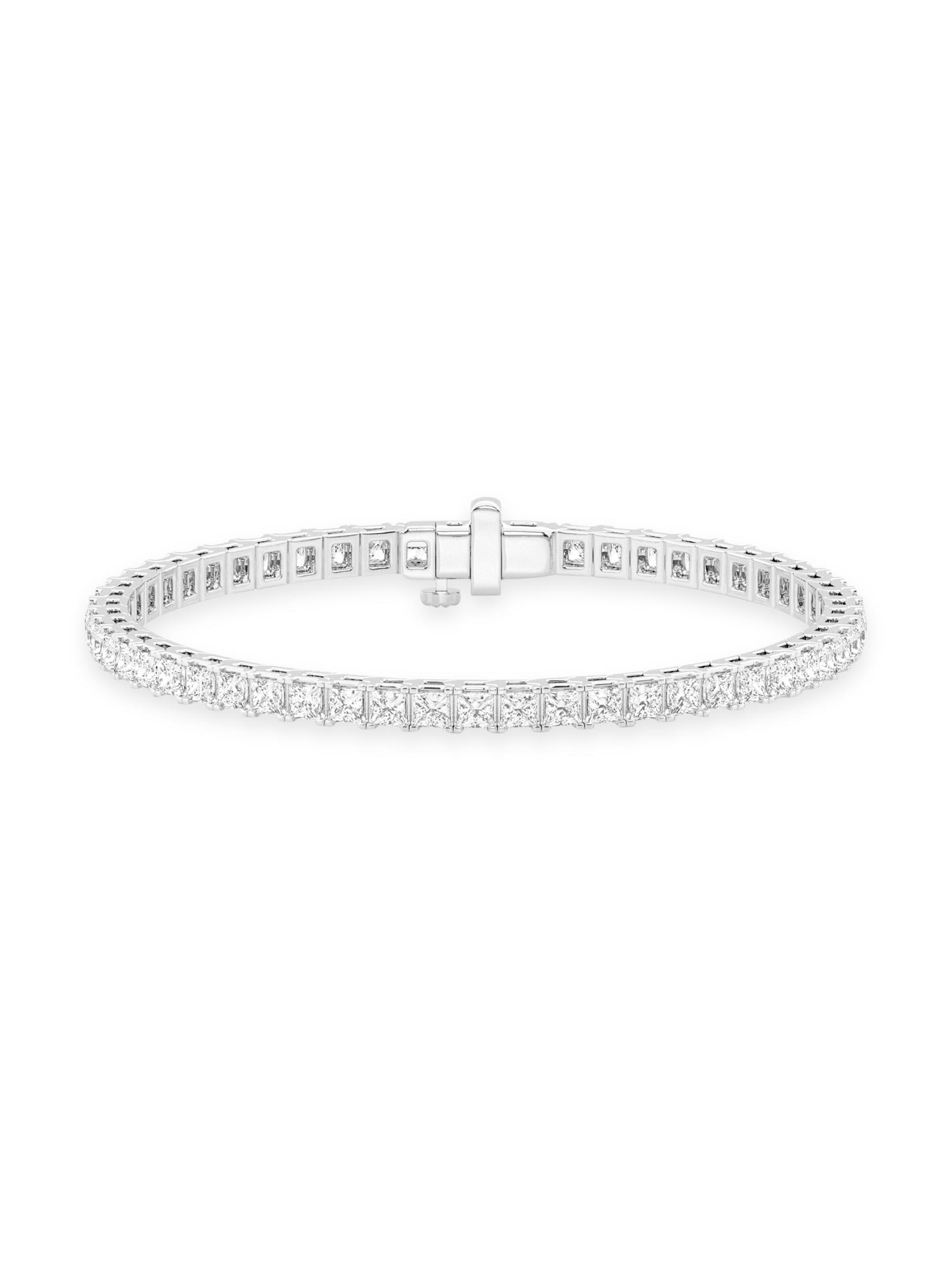 テニスブレスレット‼︎14kホワイトゴールド ダイヤモンド 14K ホワイトゴールド テニスブレスレット 幅3mm