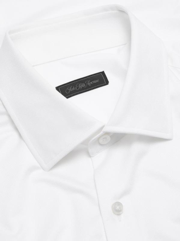 #6: قميص سترتش سوليد من كوليكشن - أبيض