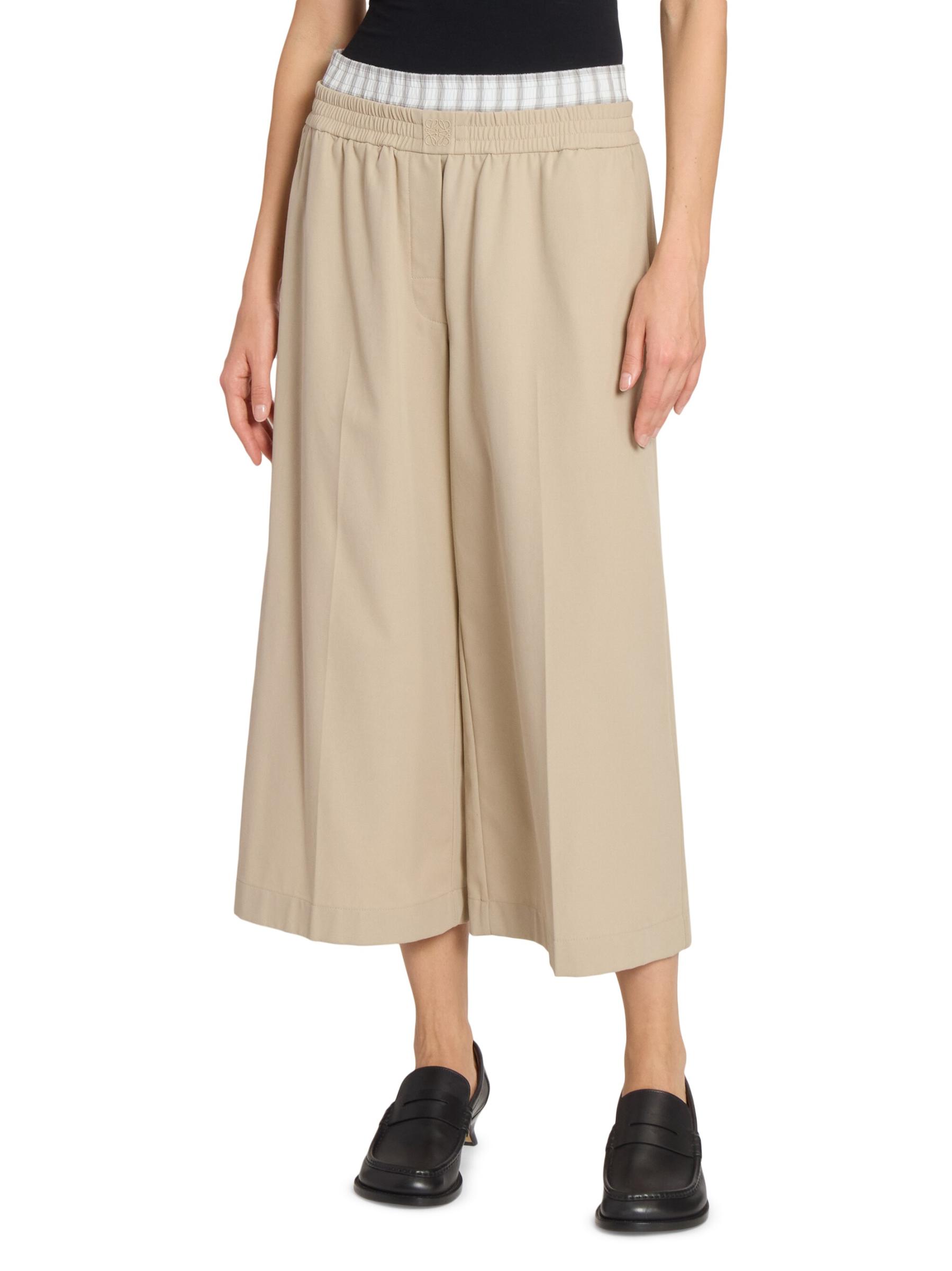 Loewe - コットンブレンド・クロップパンツ をオンライン購入
