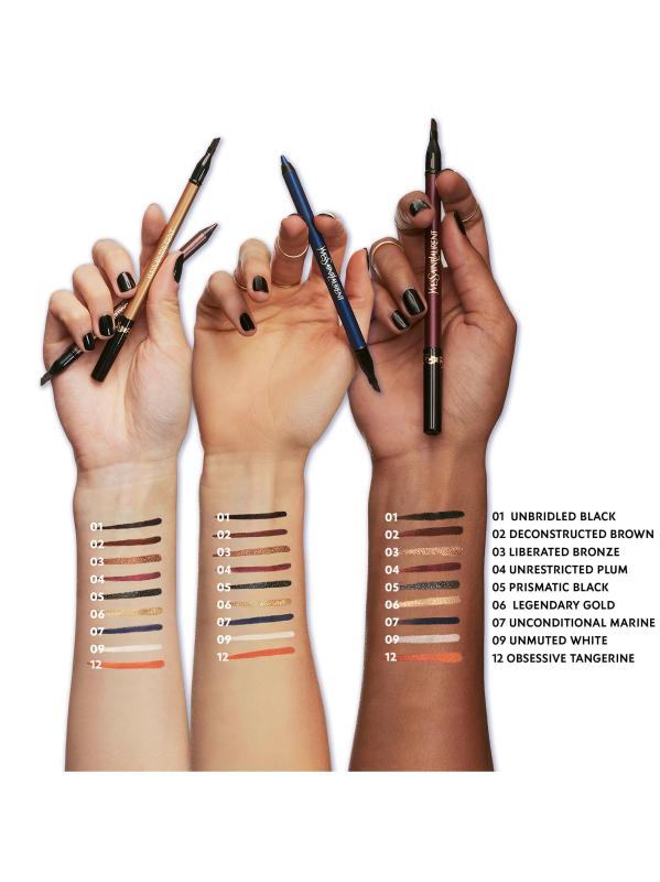 #2: قلم العيون ليبريتيد من لاينز - 09 UNMUTED WHITE