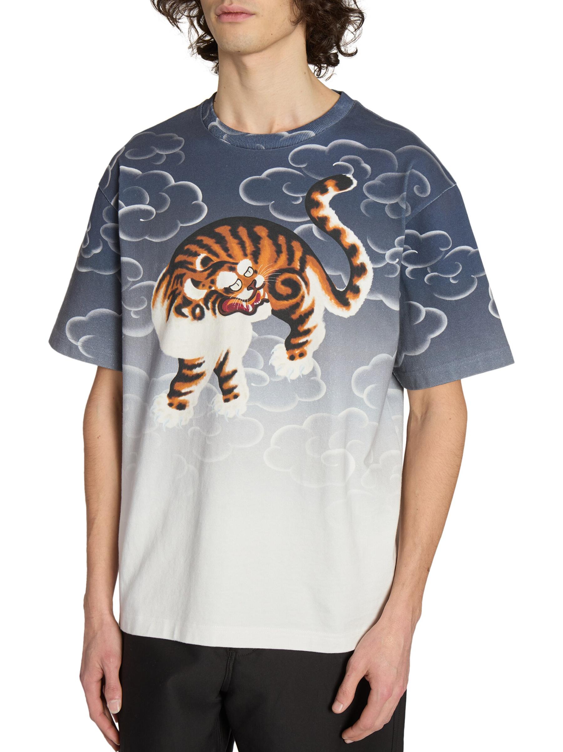 Shop KENZO - Cloud Tiger Cotton Oversized T-Shirt | Saks
