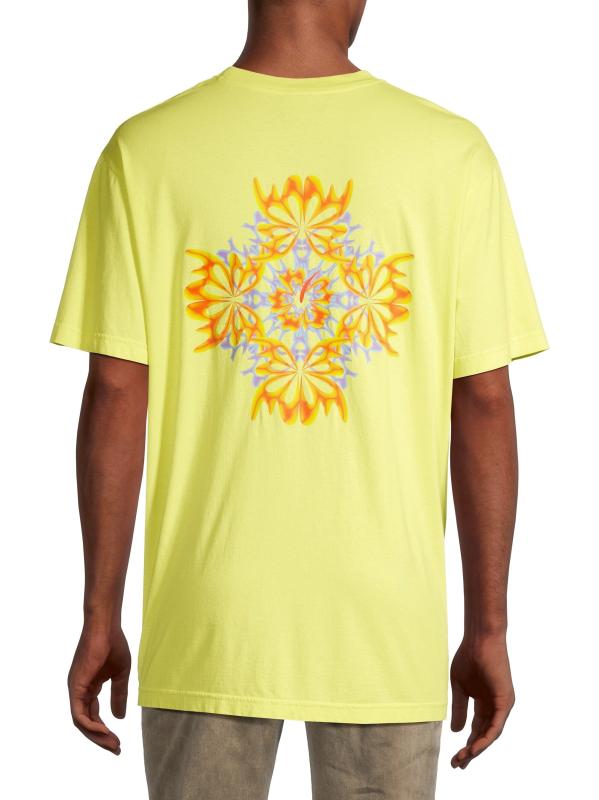 Tシャツ・カットソー BLUEMARBLE 'Trippy Leaves' T-shirt (TS08JE28A24WHT WHITE) Shop Bluemarble - Trippy Leaves Cotton T-Shirt | Saks Fifth
