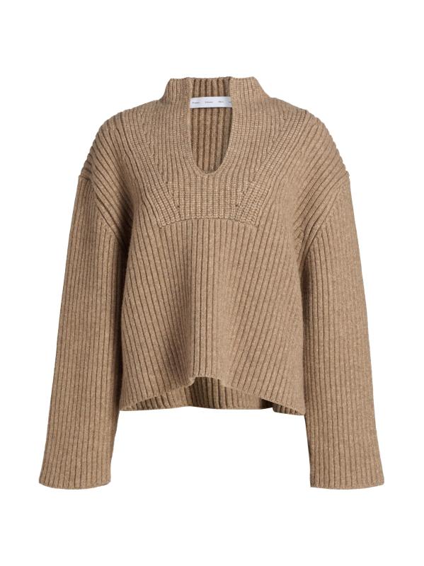 سترة ميرون من صوف الميرينو المحبوك