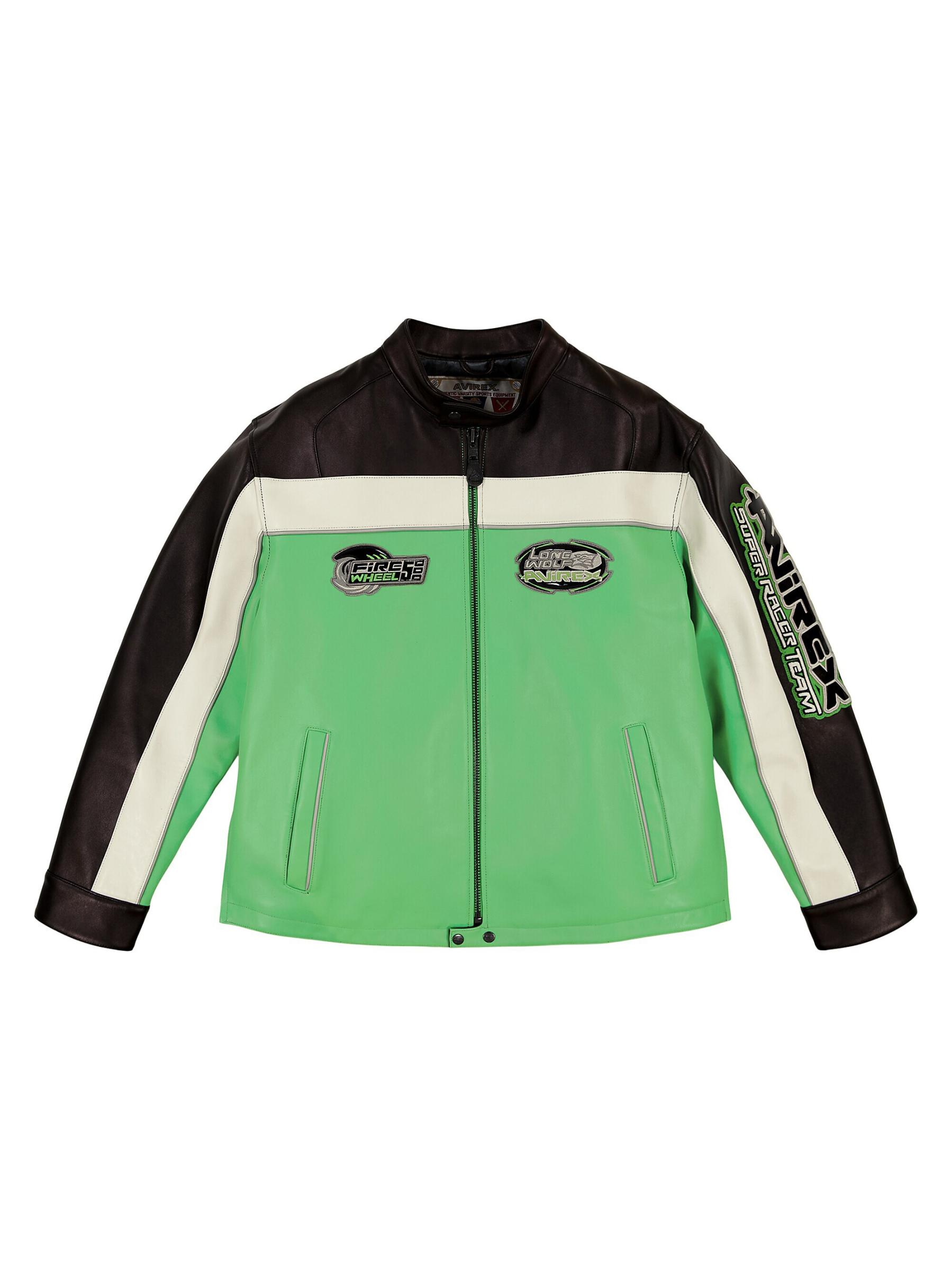 【AVIREX】クロップドカラーブロックモトジャケット CROPPED COLORBLOCK MOTO JACKET – Avirex