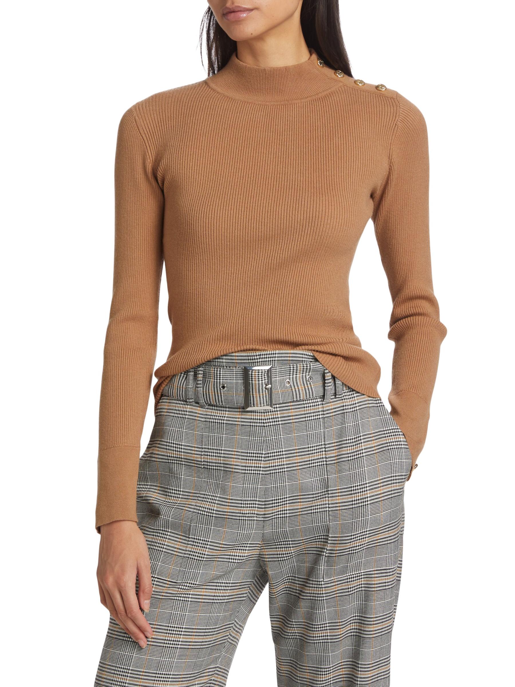 ニット・セーター HUECLOSET Bohemian see-through knit SE37 セール】透かし編みリボンネックニット（ニット/セーター