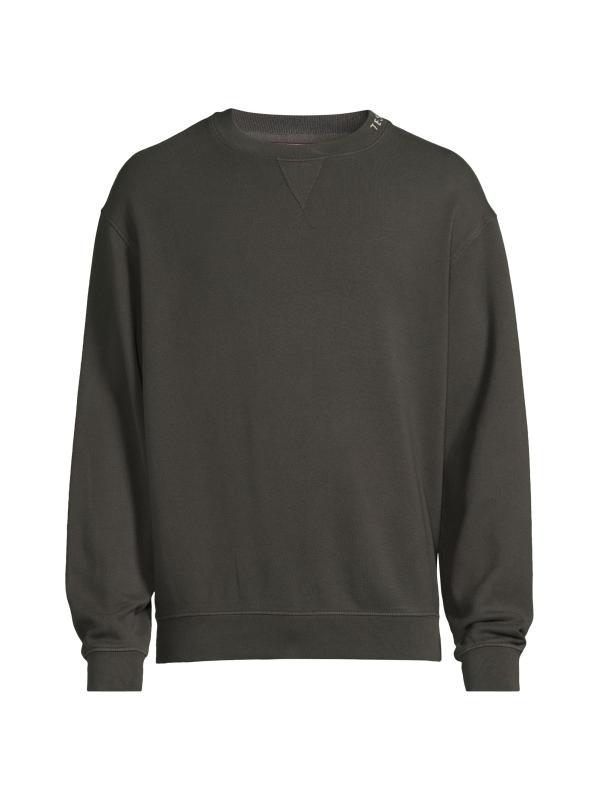 #1: سويت شيرت يومي من القطن والكشمير - فحم