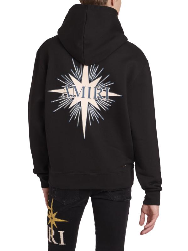 AMIRI ロゴ Starburst プリント コットン パーカー 人気 Shop Amiri - Starburst Cotton Hoodie | Saks Fifth Avenue