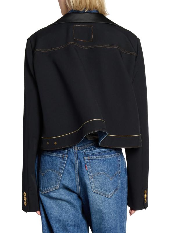 Shop Sacai - Levi's x Sacai Matelassé Twill Combo Jacket
