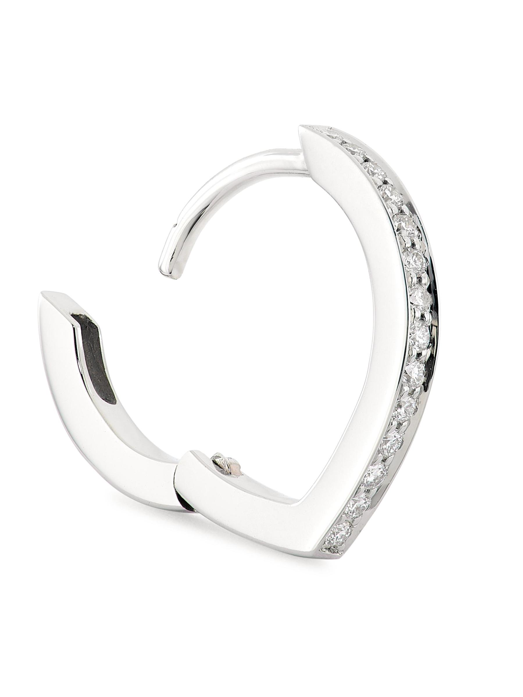 国内発| REPOSSI Antifer 18K ホワイトゴールド シングルピアス Repossi - Antifer 18Kホワイトゴールド＆ダイヤモンド シングル