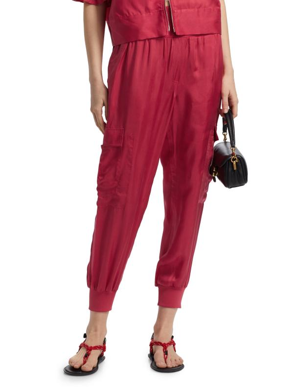 #2: بنطال جايلز تويل للشحن - القرمزي الوردي