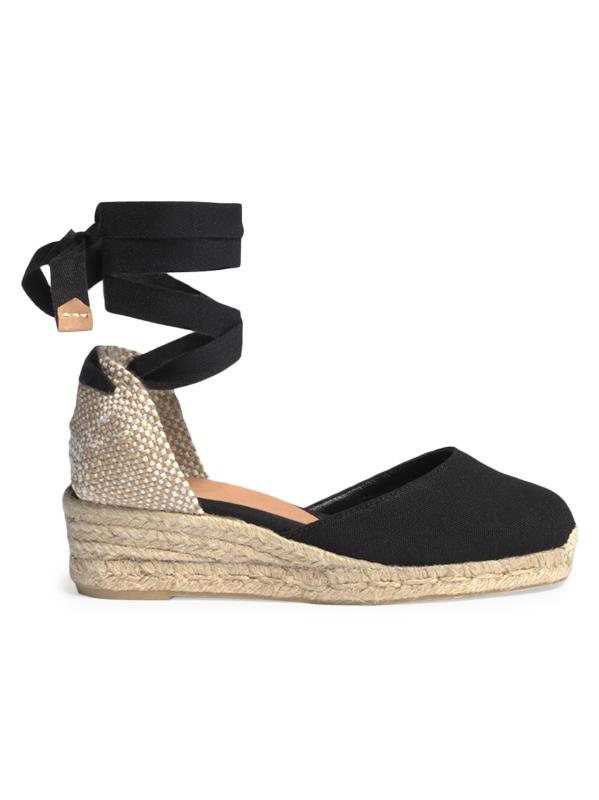 【CASTANER】llic キャンバス espadrille wedge サンダル Black espadrilles for women | CASTAÑER – Castañer