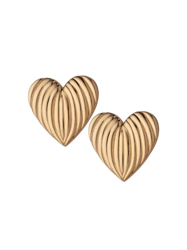 أقراط Luba مطلية بالذهب عيار 18 قيراطًا