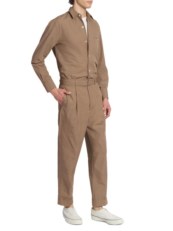 #6: قميص ليونيل من القطن البوبلين - خبز الزنجبيل