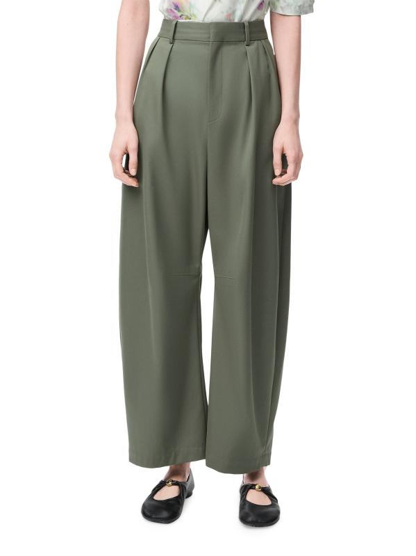 パンツ Loewe Cotton and silk trousers Loewe Trousers In Cotton And Silk | Lyst