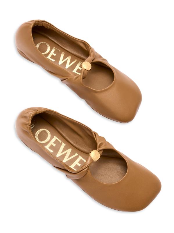 【関税/送料込】Loewe ペブルバレリーナ フラット レディース Loewe - ペブル・ソフト・バレリーナ・フラット をオンライン