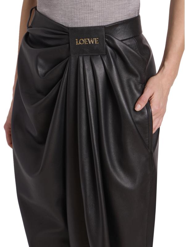 Loewe - ドレープ・レザー・パンツ をオンライン購入 | Saks