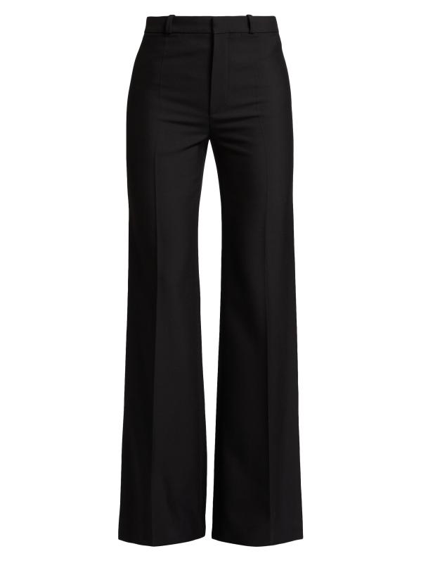 Chloe ストレッチウール製フレア パンツ Chloé ストレッチウール製テーラード フレアパンツ | Chloé JP