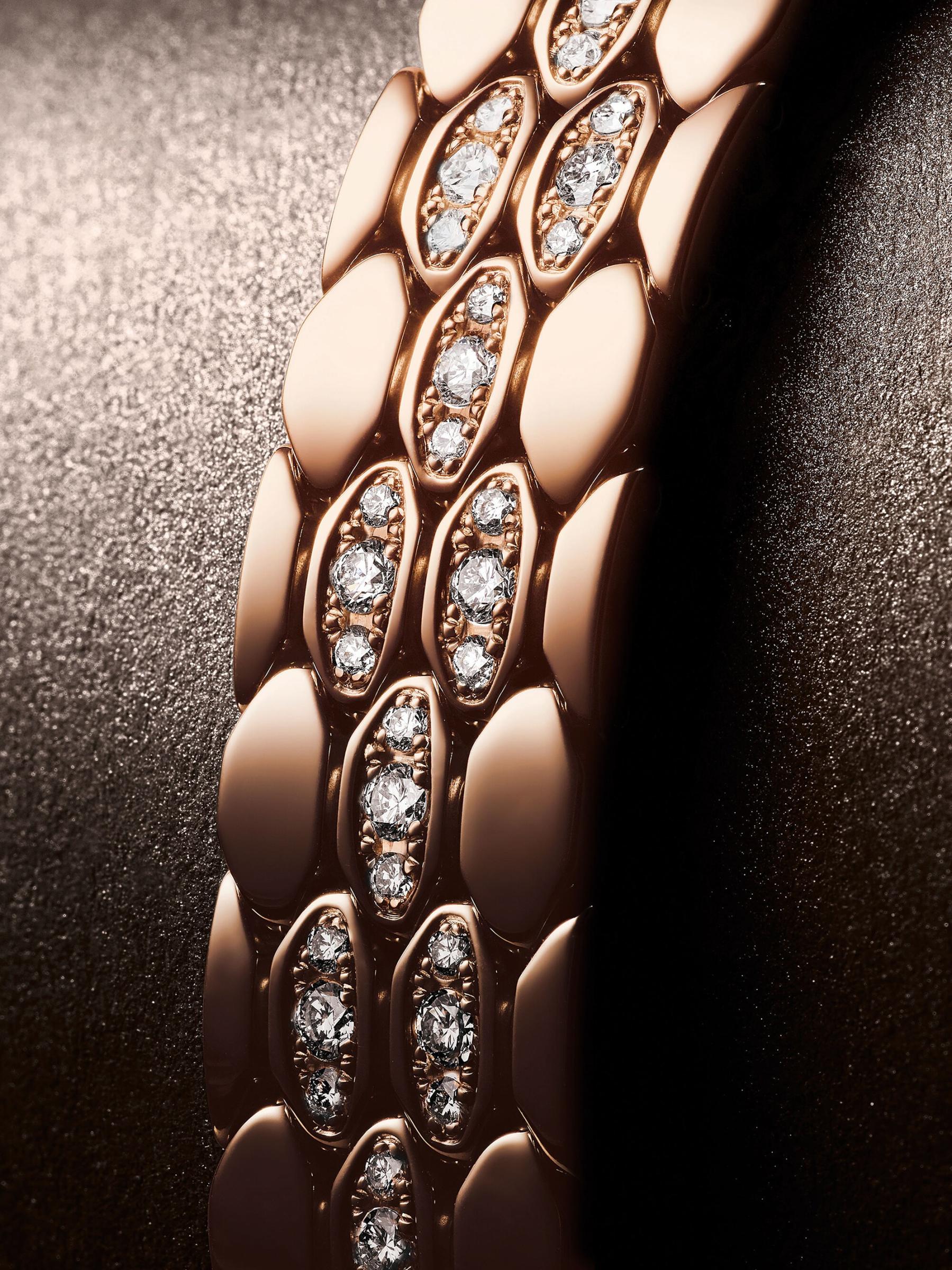 Shop BVLGARI - Serpenti Seduttori 18K 5N Rose Gold & Diamond