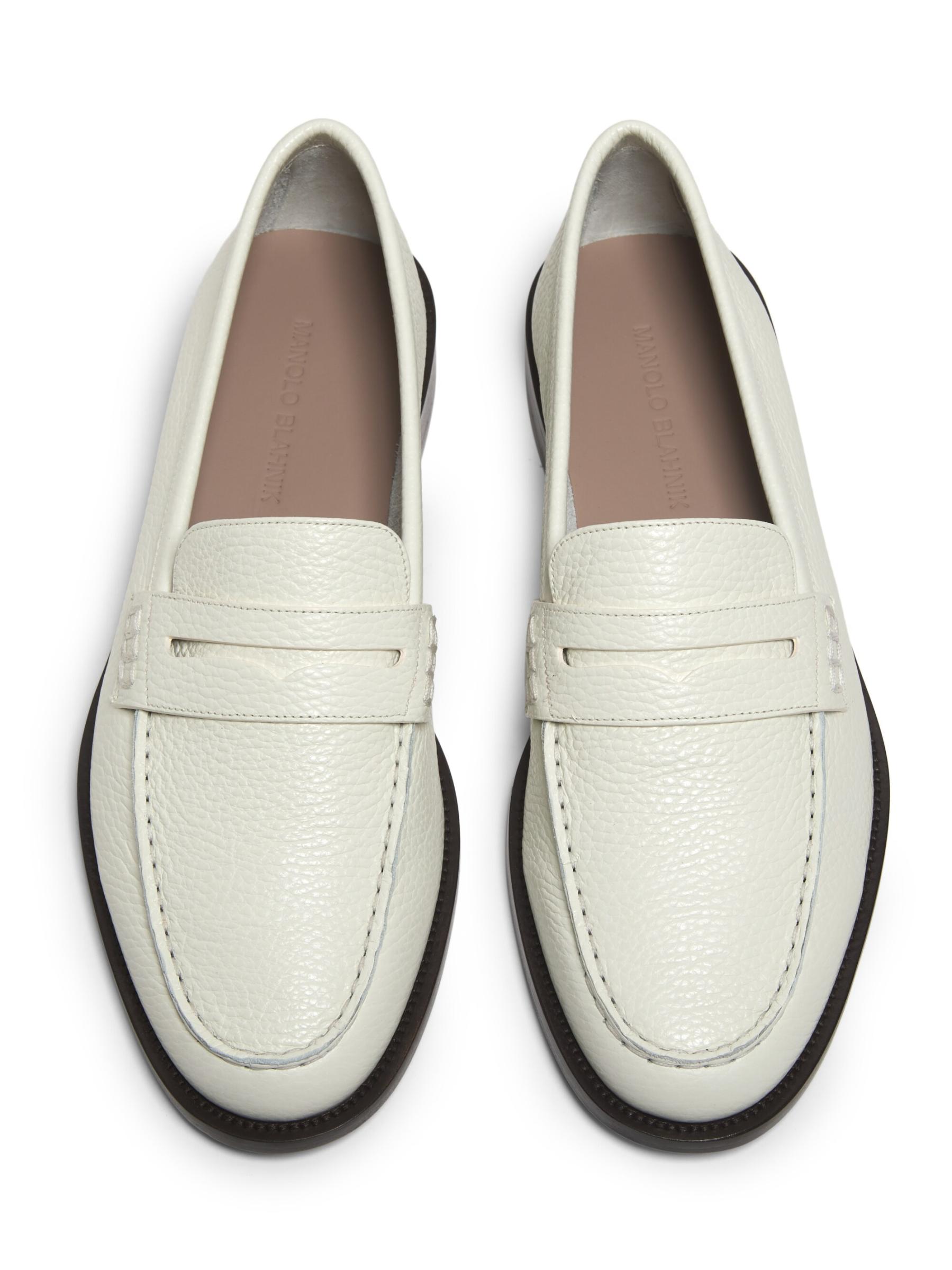 送料込/関税込■Manolo Blahnik■Perry レザーペニーローファー MANOLO BLAHNIK] PERRY カーフレザー ペニーローファー