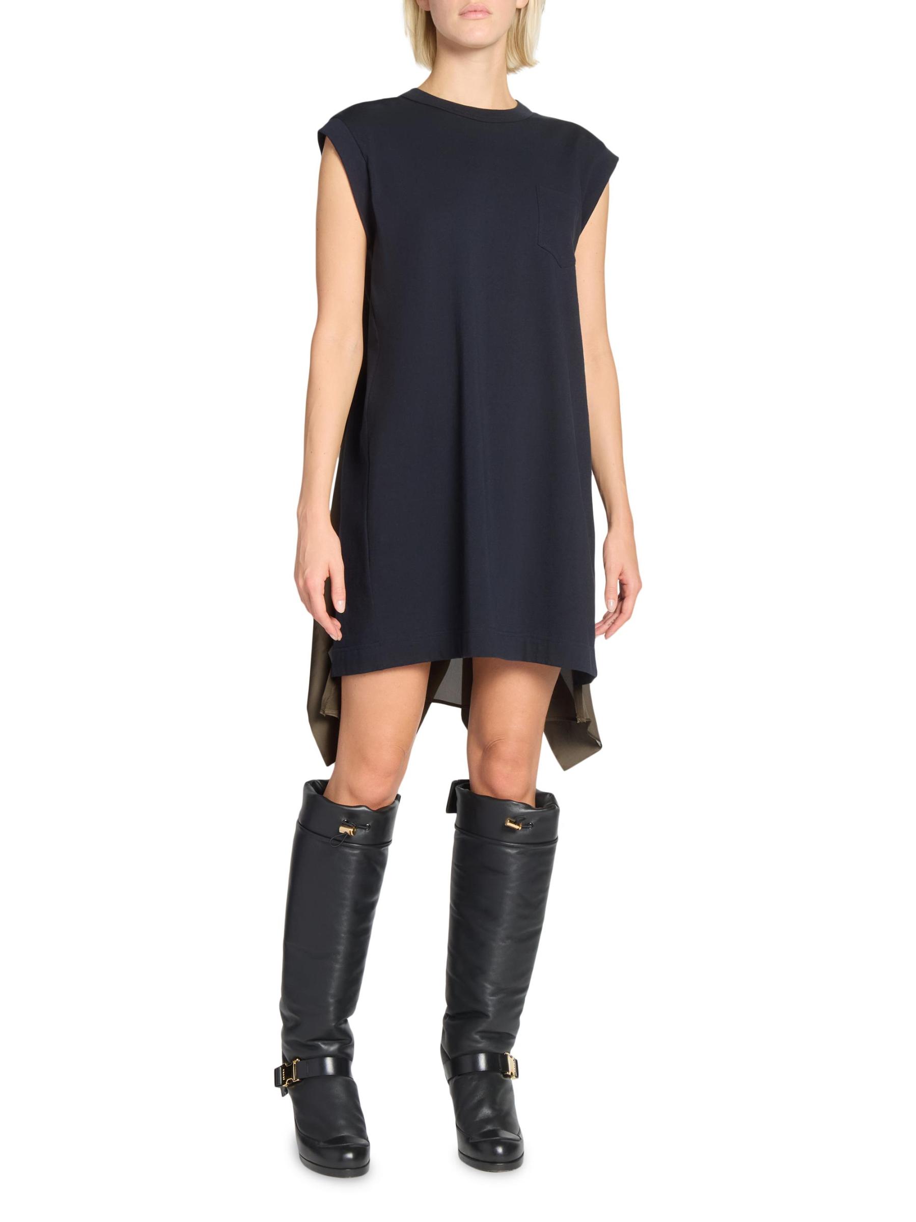 Shop Sacai - Satin Cotton Jersey T-Shirt Dress | Saks Fifth