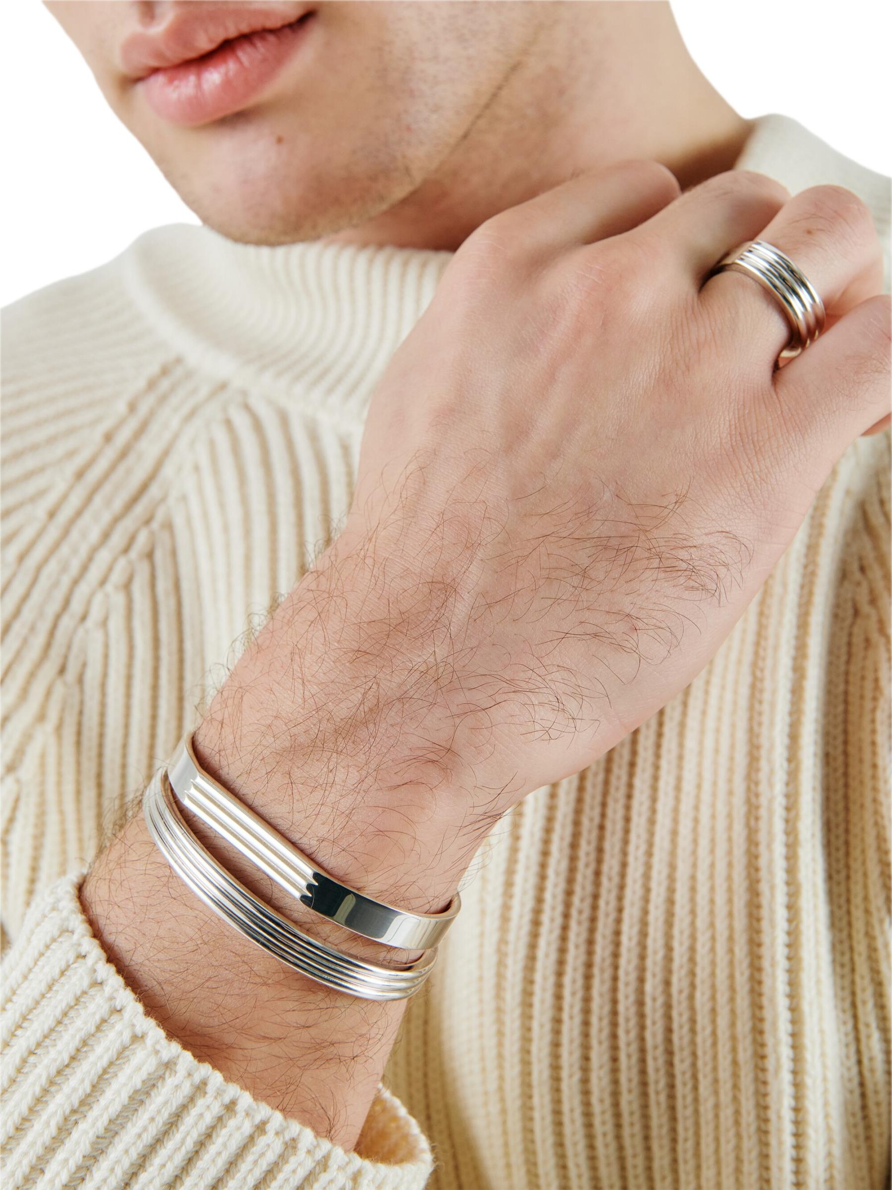 Shop Le Gramme - Unisex 30G Polished Sterling Silver Godron