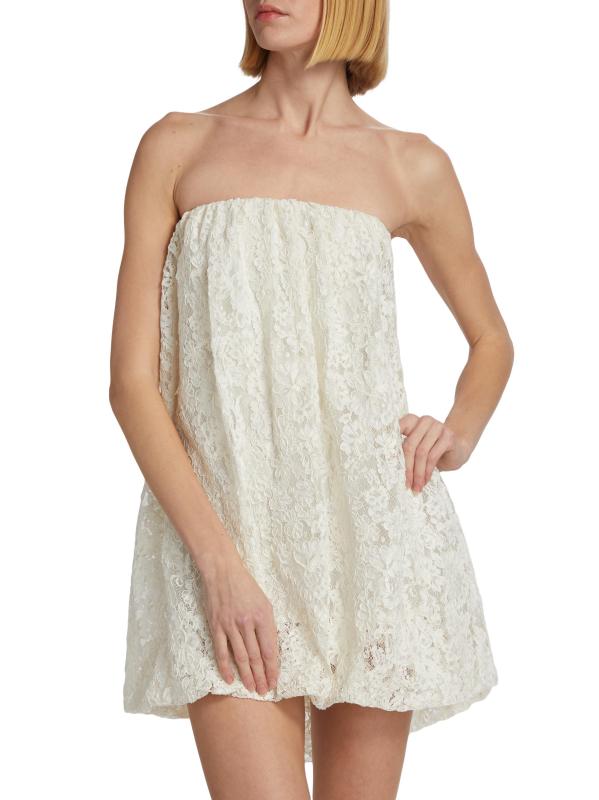 #2: فستان قصير مزين بفقاعات من الدانتيل المزهّر - إكرو