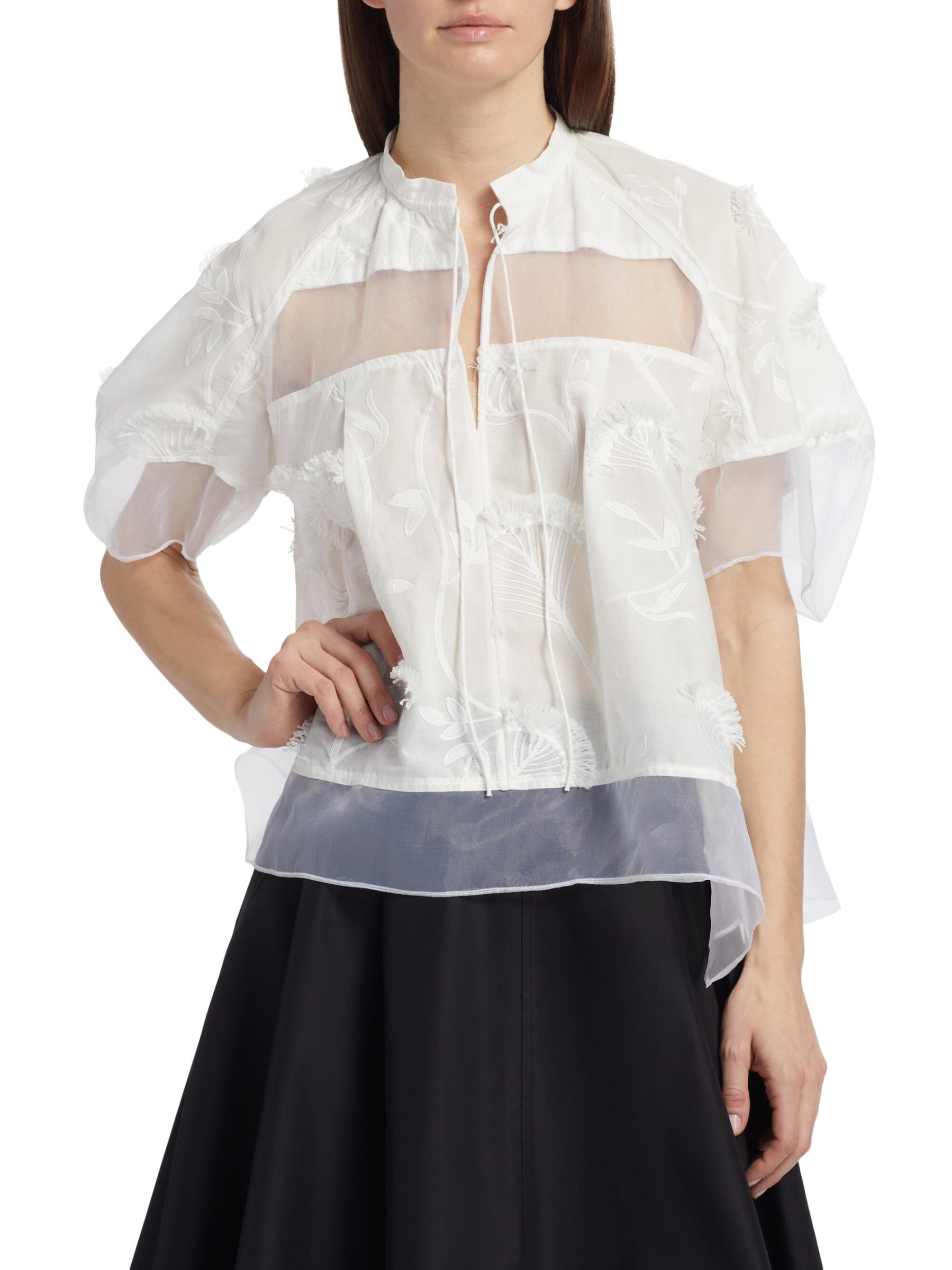 【3.1 Phillip Lim】Vネックフラウンスタンク 3.1 Phillip Lim Peplum Tank with Lace | Shopbop