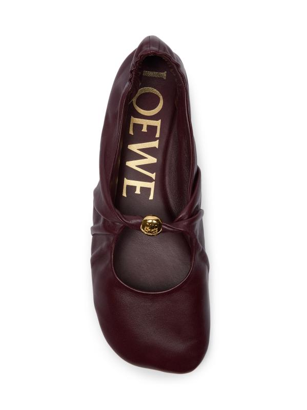 #5: أحذية بيبل سوفت باليرينا المسطحة - عنابي اللون