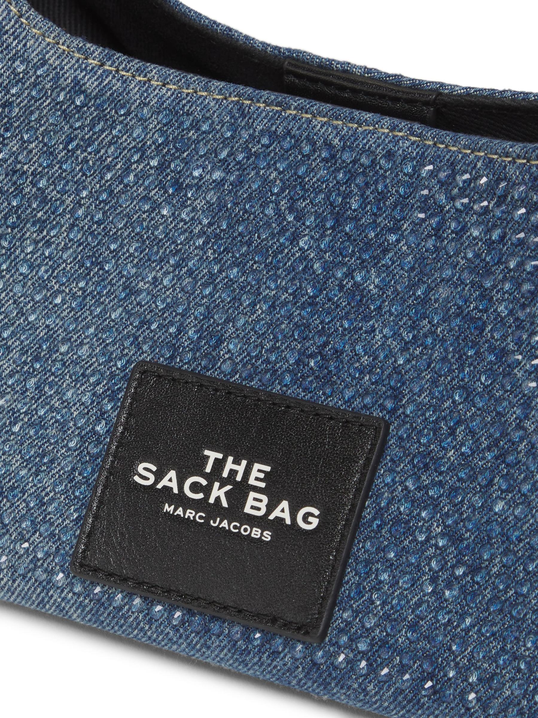 Shop Marc Jacobs - Crystal-Embellished Denim Top Handle Bag