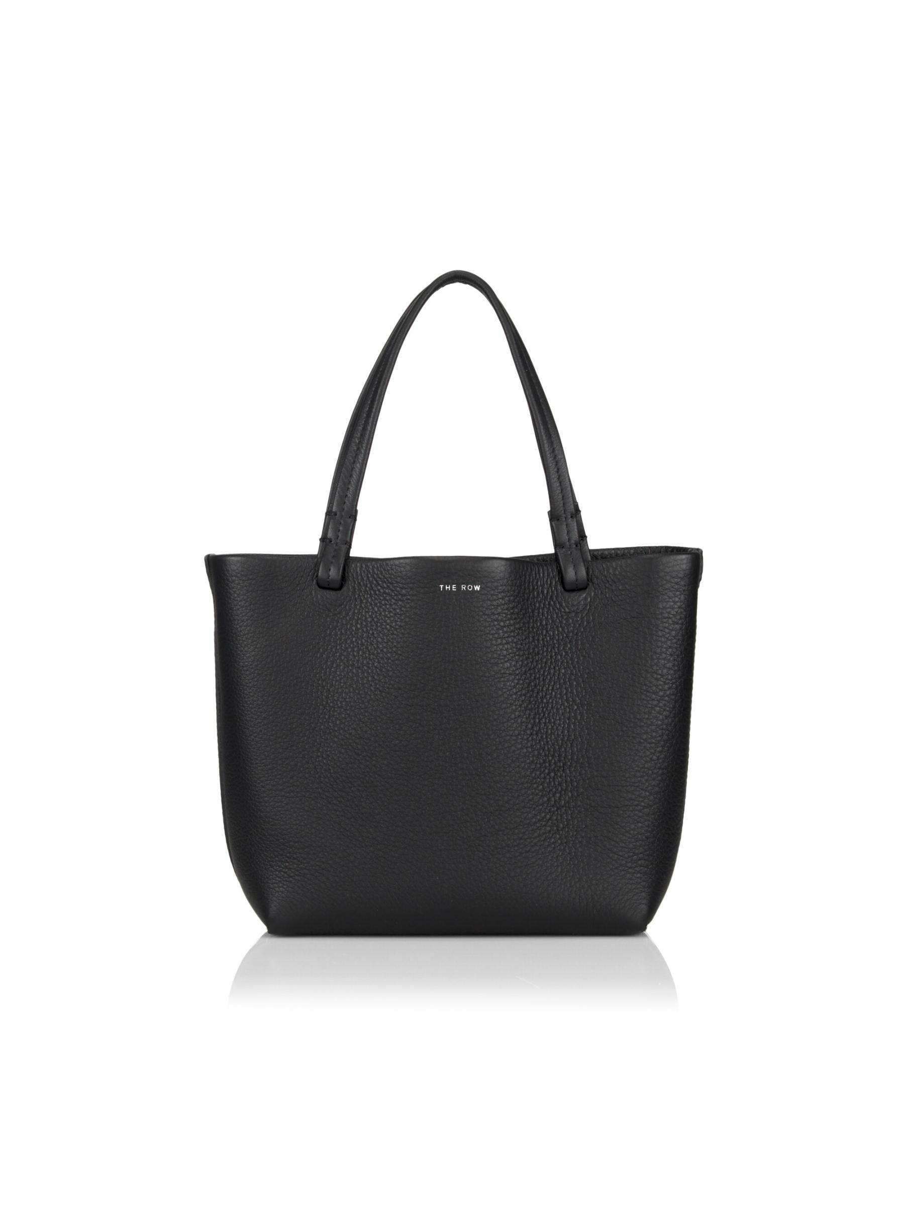 関税負担なし◆The Row◆パークスモールレザートートバッグ Small Park Tote レザー製のバッグ ブラック – The Row