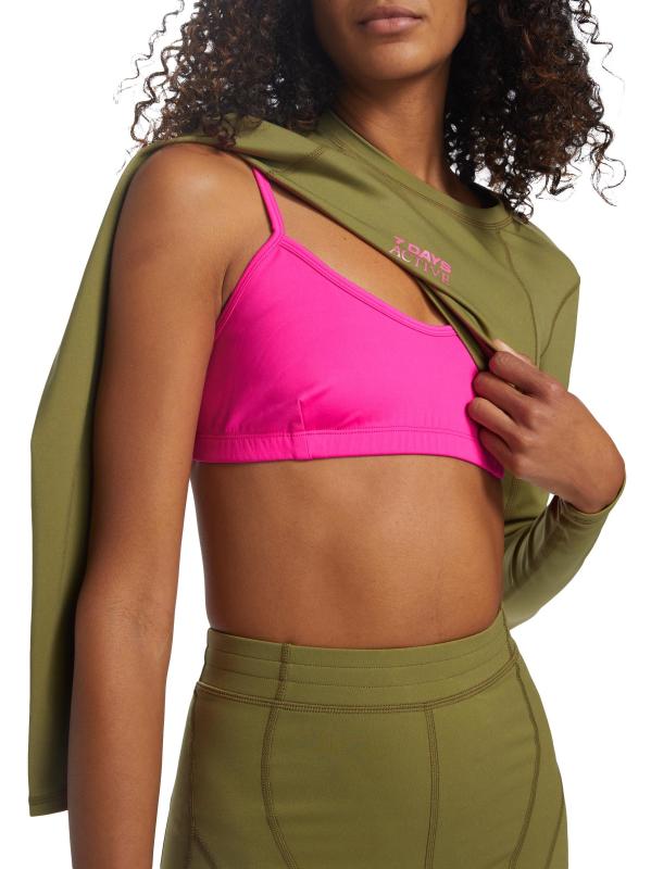 #5: حمالة صدر يوجا خفيفة - بينك جيو