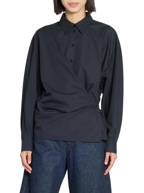 Shop Lemaire - Twisted Cotton Shirt | Saks Fifth Avenue