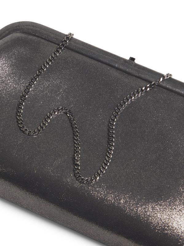 #6: حقيبة سكايلر شيمر المصنوعة من الجلد المدبوغ - الفضة الداكنة