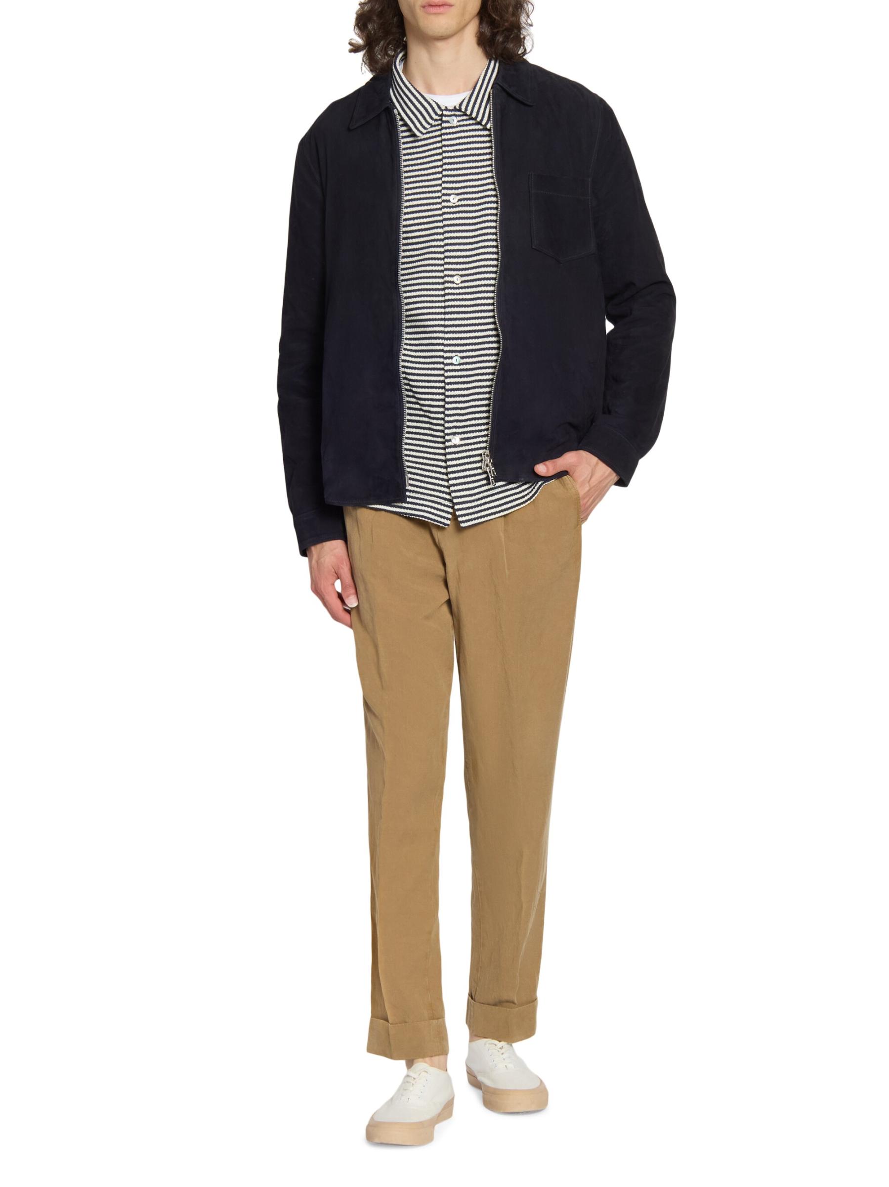 Shop Officine Générale - Sid Suede Overshirt | Saks Fifth