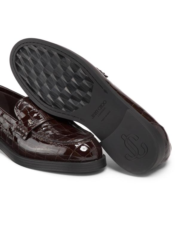 #6: حذاء لوفر من الجلد المصقول بنقشة Ivy Croc - سامبوكو