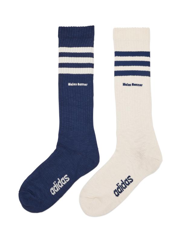 【送料関税込】adidas × WALES BONNER 3ストライプソックス 青 adidas - アディダス×ウェールズ・ボナー スリーストライプ