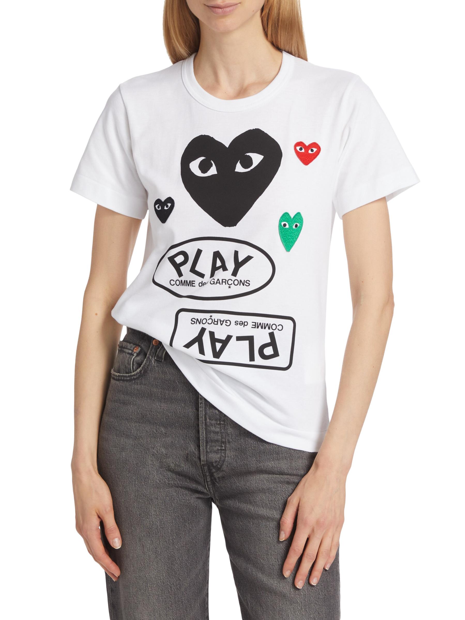 PLAY COMME des GARCONS　ハートロゴ　コットンシャツ　M Comme Des Garçons Play ハートロゴ Tシャツ 通販 - FARFETCH