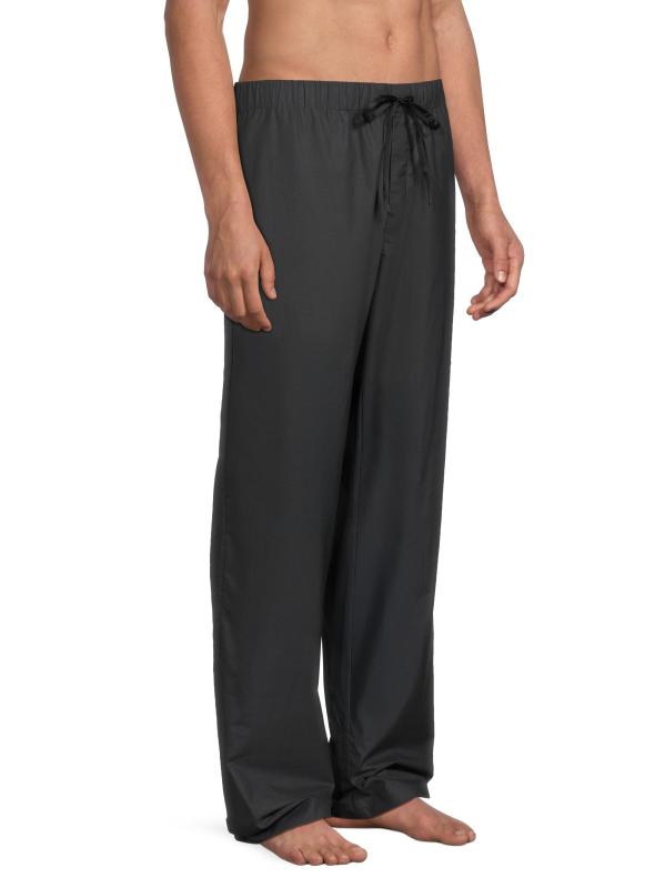 #3: بنطال بيجاما من القطن البوبلين - دخان أسود